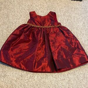 Good Lad Shiny Red Dress with Decorative Details Size: 18 M